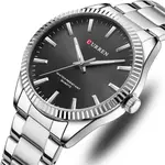Curren 8425 Luxury Stainless Steel Waterproof Men's Watch – Dial Color: Black, Strap Color: Silver – Thumbnail 3