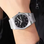 Skmei 9288 Zinc Alloy Luxury Material Men's Watch – Dial Color: Black, Strap Color: Silver – Thumbnail 4