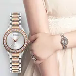 SKMEI 1262 Women Stainless Steel Strap Quartz Watch – Dial Color: Silver, Strap Color:  Brown  – Thumbnail 3