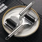 Stainless Steel Dough Cutter Manual Pasta Maker Non-slip Manual Noodle Shallot Handle Dough – Thumbnail 4