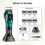 VGR V-166 Professional Hair Clipper Trimmer for Men – Color: Green – Thumbnail 2