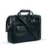 Original Genuine Cow Leather Hi Quality Corporate Office Bag – Color: Black – Thumbnail 1