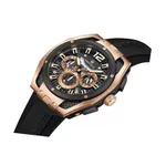 Naviforce NF 8063 Premium Silicon Strap Analog Sporty Men's Watch – Dial Color: Brown, Strap Color: Black – Thumbnail 2