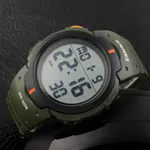 SKMEI 1560 Sport Electronics Digital Fitness Men's Watch – Dial Color: White, Strap Color: Green  – Thumbnail 4