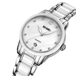 Skmei 2175 Elegant Rhinestone Dial Stainless Steel Women's Watch – Dial Color: Silver, Strap Color: Silver – Thumbnail 2