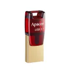 Apacer AH180 32GB USB 3.2 Type-C OTG Red RP Pen Drive – Storage Capacity: 64 GB – Thumbnail 2