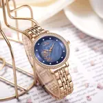 Naviforce NF5017 Quartz Stainless Steel Women’s Watch – Dial Color: Blue, Strap Color:  Brown  – Thumbnail 3