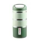 Tedemei Stainless Steel 3-Layer Food Container Lunch Box – Color: Green – Thumbnail 1