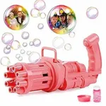 Summer kids Bubble Gun Toys Automatic Soap Water For Children Indoor Outdoor Toys – Thumbnail 6