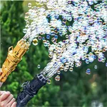 Summer kids Bubble Gun Toys Automatic Soap Water For Children Indoor Outdoor Toys – Thumbnail 3