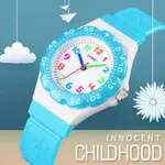 SKMEI 1483 Analog Style Silicone Strap Kid's Watch – Dial Color: White, Strap Color: Sky Blue – Thumbnail 2