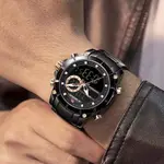 Naviforce NF9163 Stainless Steel Dual Movement Military Sport Men's Watch – Dial Color: Black, Strap Color: Black – Thumbnail 5