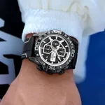 NAVIFORCE NF8018 Leather Casual Multi-function Chronograph Men's Watch – Dial Color: White, Strap Color: Black – Thumbnail 4