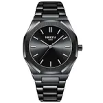 Nibosi 2520 Polygon Waterproof & Stainless Steel Strap Men's Watch – Dial Color: Blue, Strap Color: Silver – Thumbnail 1