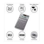 Casio JW-200SC-GY 12 digits Compact Desk Type Desktop Calculator – Thumbnail 3