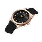 NAVIFORCE 5051 Fashion Women’s Watch 30m Waterproof Silicone Strap Casual Commuter Quartz Ladies Watch – Dial Color: Black, Strap Color: Black – Thumbnail 2