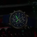 CRRJU 2315 Perfect Silicone Strap Chronometer Quartz Sport Men's Watch – Dial Color: Rose, Strap Color: Blue – Thumbnail 3