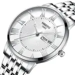  Nibosi 2527 Classic Stainless Steel Analog Fashion Men's Watch – Dial Color: Silver, Strap Color: Silver – Thumbnail 2