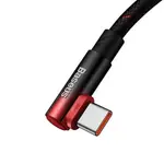 Baseus 100W Type-C to Type-C 1m Nylon Braided Elbow Charging Cable – Color: Red – Thumbnail 3