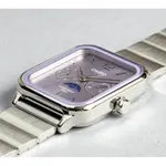 CASIO MTP-M305D-1AVDF Moon Chaser Silver Stainless Steel Chain Unisex Analog Watch – Dial Color: Purple, Strap Color: Silver – Thumbnail 4