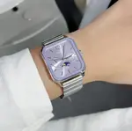 CASIO MTP-M305D-1AVDF Moon Chaser Silver Stainless Steel Chain Unisex Analog Watch – Dial Color: Purple, Strap Color: Silver – Thumbnail 5