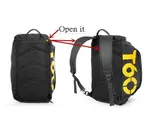 T60 Printing Multi-Function Backpack Travel Gym Bag – Color: Yellow – Thumbnail 3