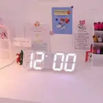 Digital Glowing 3D LED Wall Clock & Table Clock – Thumbnail 3