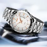 Skmei 9069 Stainless Steel Waterproof Quartz Men's Watch – Dial Color: White, Strap Color: Silver – Thumbnail 3