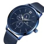 Naviforce NF3003 Mesh Stainless Steel Quartz Men's Watch – Dial Color: Blue, Strap Color: Blue – Thumbnail 2
