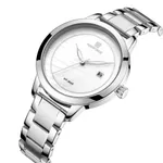 NAVIFORCE NF5008 Stainless Steel Analog Women's Watch – Dial Color: White, Strap Color: Silver – Thumbnail 2
