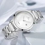 NAVIFORCE NF5008 Stainless Steel Analog Women's Watch – Dial Color: White, Strap Color: Silver – Thumbnail 3