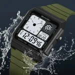 Skmei 2347 Luxury Personalised Digital Men's Watch – Dial Color: Black, Strap Color: Green  – Thumbnail 3