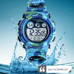 SKMEI 1547 Multifunctional Silicon Strap camouflage Digital Men's Watch – Dial Color: White, Strap Color: Black – Thumbnail 4