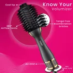 Vgr V-492 Professional Hot Air Brush For Women Hair Curler – Thumbnail 3