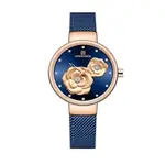 NAVIFORCE NF5013 Mesh Stainless Steel Analog Watch For Women – Dial Color: Blue, Strap Color: Blue – Thumbnail 1