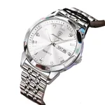 Poedagar 810 Adults Stainless Steel Men's Watch – Dial Color: Silver, Strap Color: Silver – Thumbnail 2