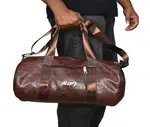 Men and Women 18 Litter Duffel 16/8 inch Fitness Gym Bag – Color: Brown – Thumbnail 3