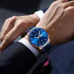 CRRJU 2193 High Qualityy Stainless Steel Sport and Casual Fashion Men's Watch – Dial Color: Blue, Strap Color: Blue – Thumbnail 2