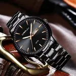 CRRJU 2193 High Qualityy Stainless Steel Sport and Casual Fashion Men's Watch – Dial Color: Black, Strap Color: Black – Thumbnail 2