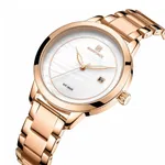 NAVIFORCE NF5008 Stainless Steel Analog Women's Watch – Dial Color: White, Strap Color: Rose – Thumbnail 2