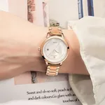 NAVIFORCE NF5008 Stainless Steel Analog Women's Watch – Dial Color: White, Strap Color: Rose – Thumbnail 5