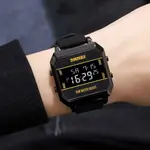 SKMEI 1848 Cyberpunk Analog Display PU Leather Fashion and Sporty Men's Watch – Dial Color: Black, Strap Color: Black – Thumbnail 2