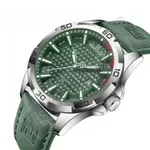 NAVIFORCE NF8023 Luxury Military Leather Sport Quartz Men's Watch – Dial Color: Green, Strap Color: Green  – Thumbnail 2