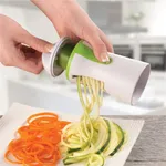 LMETJMA KC0335 Heavy Duty Spiralizer Vegetable Slicer Vegetable Spiral Slicer Cutter Zucchini Pasta Noodle Spaghetti Maker  – Thumbnail 4