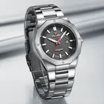 NAVIFORCE NF9200S Stainless Steel Analog Men's Watch – Dial Color: Black, Strap Color: Silver – Thumbnail 3