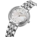 Skmei 1979 Analog Quartz Luxury Stainless Steel Strap Special Women Wrist Watches – Dial Color: Silver, Strap Color: Silver – Thumbnail 2