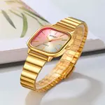 SKMEI 2190 Stainless Steel Strap Rainbow dial women wristwatch – Dial Color: Gold, Strap Color: Gold  – Thumbnail 3