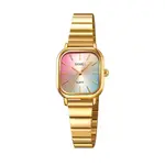 SKMEI 2190 Stainless Steel Strap Rainbow dial women wristwatch – Dial Color: Gold, Strap Color: Gold  – Thumbnail 1