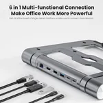 Vyvylabs Wisdom Series VHW06-GY Laptop Stand 6-in-1 Multifunctional – Thumbnail 3