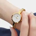 SKMEI 1390 Elegant Quartz Stainless Steel Luxury Women's Watch – Dial Color: White, Strap Color: Gold  – Thumbnail 3